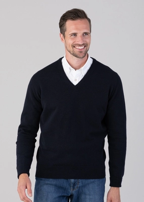 Oxton 1 Ply Cashmere V-Neck Grab It Now
