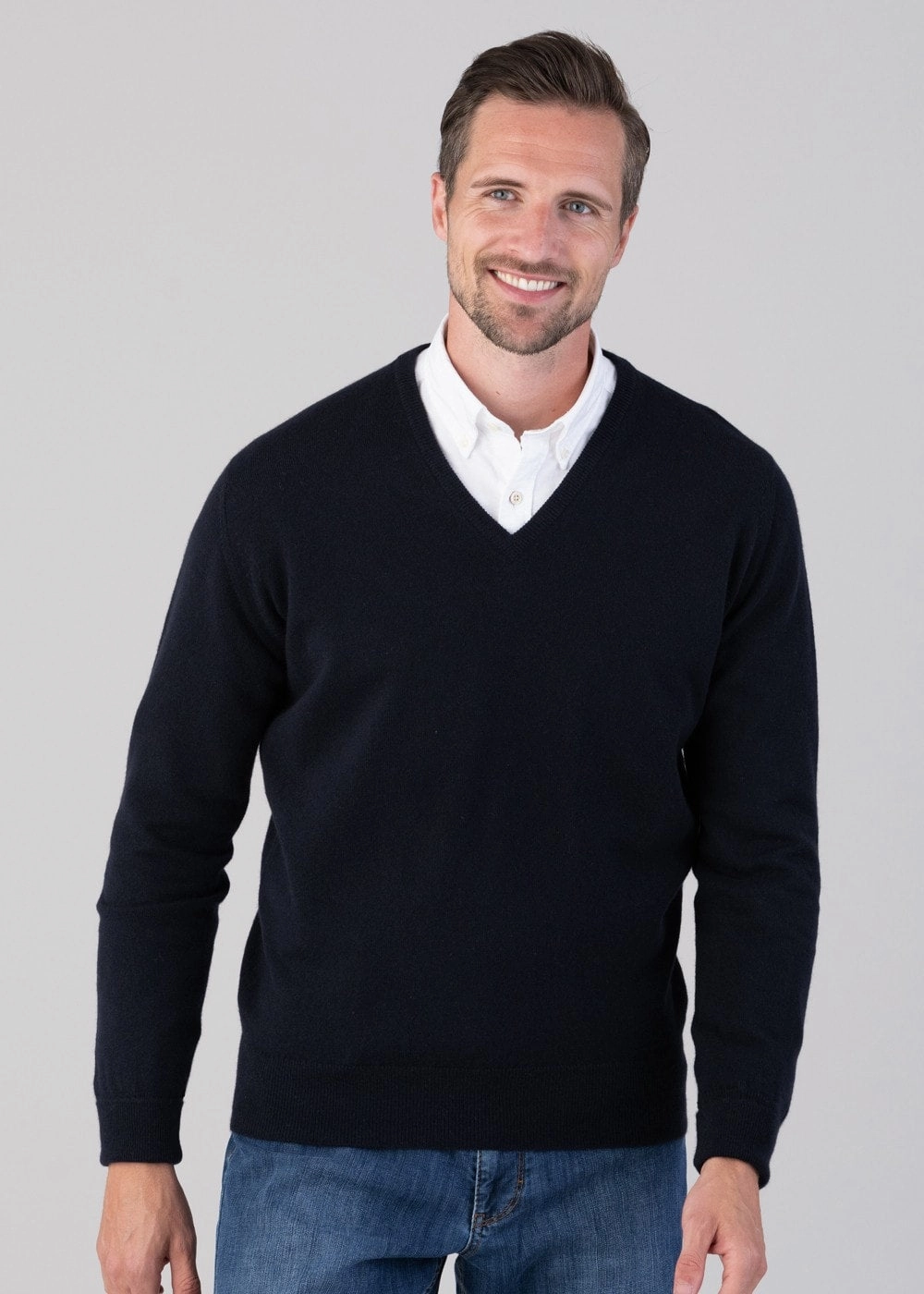 Oxton 1 Ply Cashmere V-Neck Special Steal Event