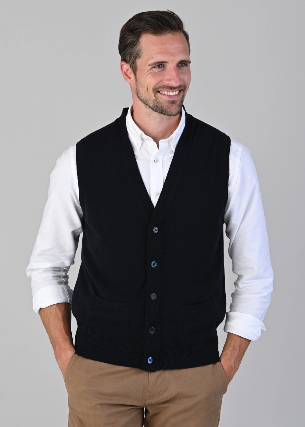 Oxton 1 Ply Cashmere Waistcoat Dont Miss Todays Deal