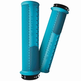 Peaty's Monarch Knurl Thick Grips - Light Blue