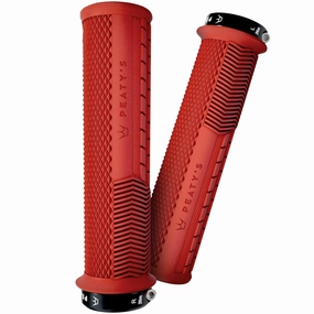 Peaty's Monarch Knurl Thick Grips - Red