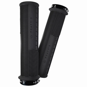 Peaty's Monarch Mushroom Thick Grips - Black