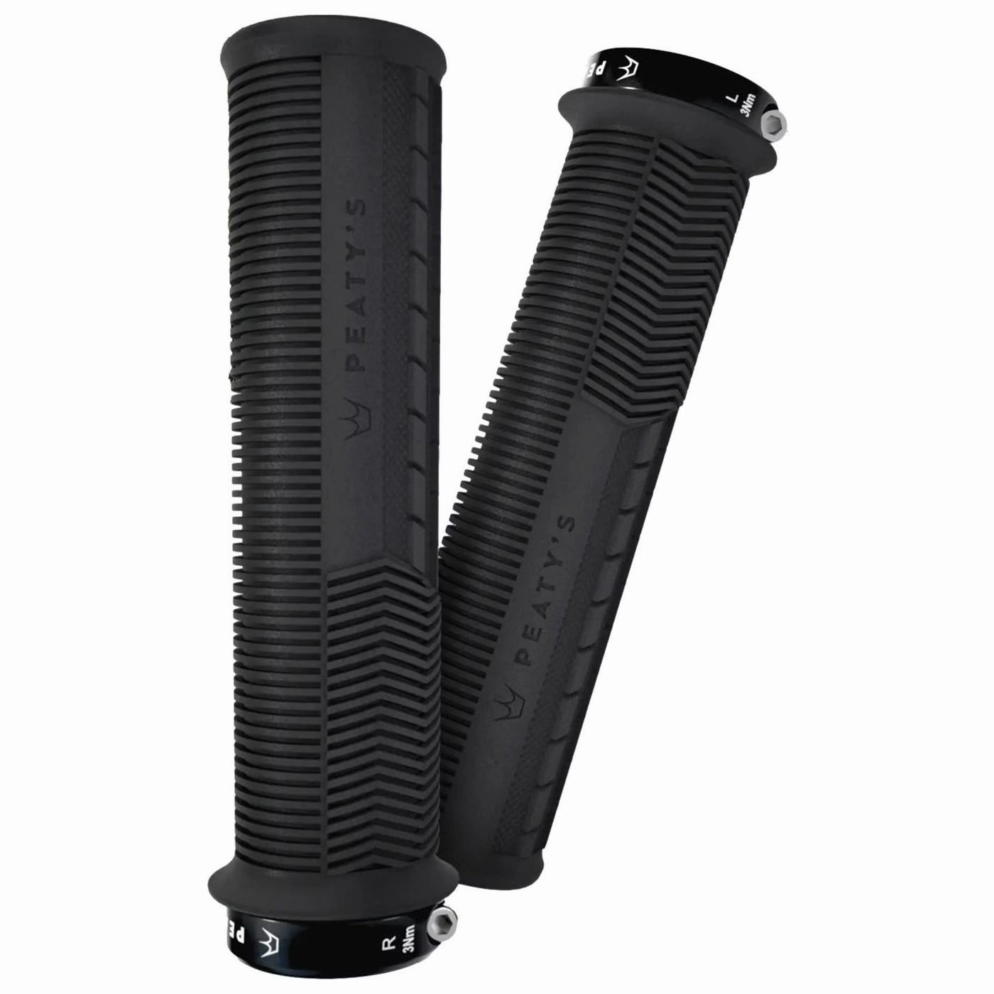 Peaty's Monarch Mushroom Thick Grips - Black