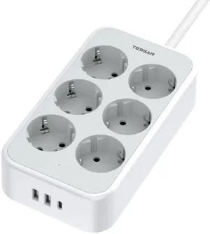 Tessan Ts-Ps02De00 Power Strip White Grab Your Deal Today Shop Hot Picks