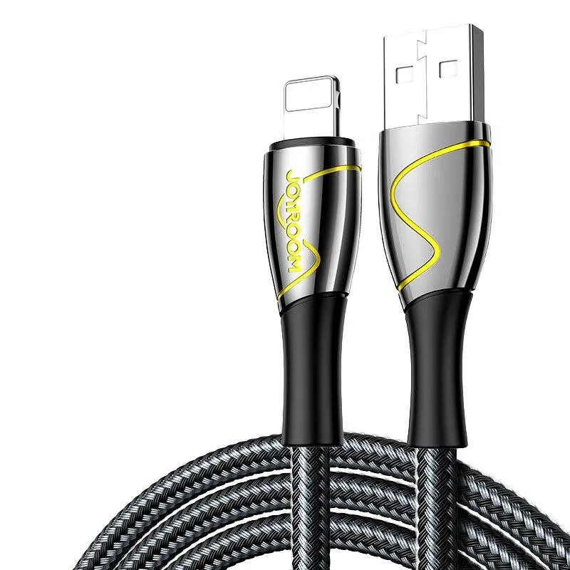 Special Price Today Joyroom S-1230K6 Mermaid Series Lightning Cable 2.4A 1.2M Black