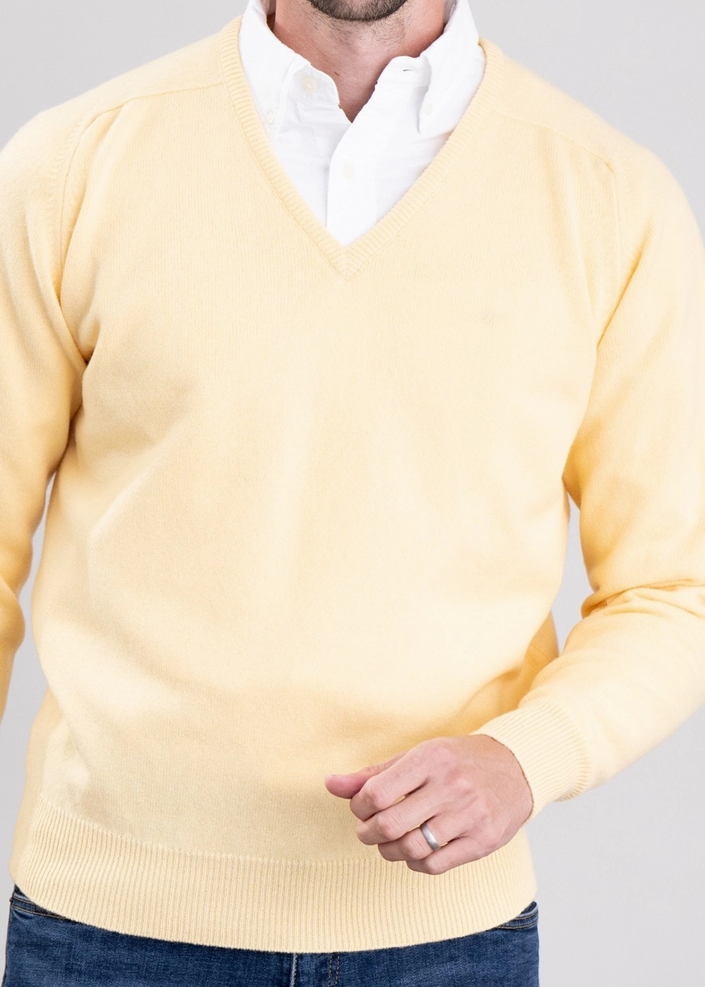 Leven 2 Ply Lambswool V-Neck Big Savings Alert Trendy Picks Today