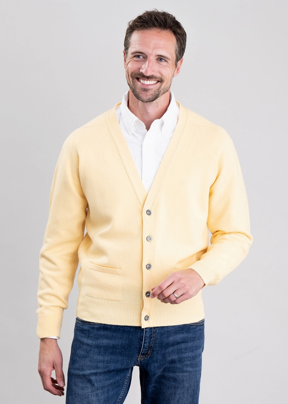 Trending Now Offer Shop Save Big Leven 2 Ply Lambswool Cardigan
