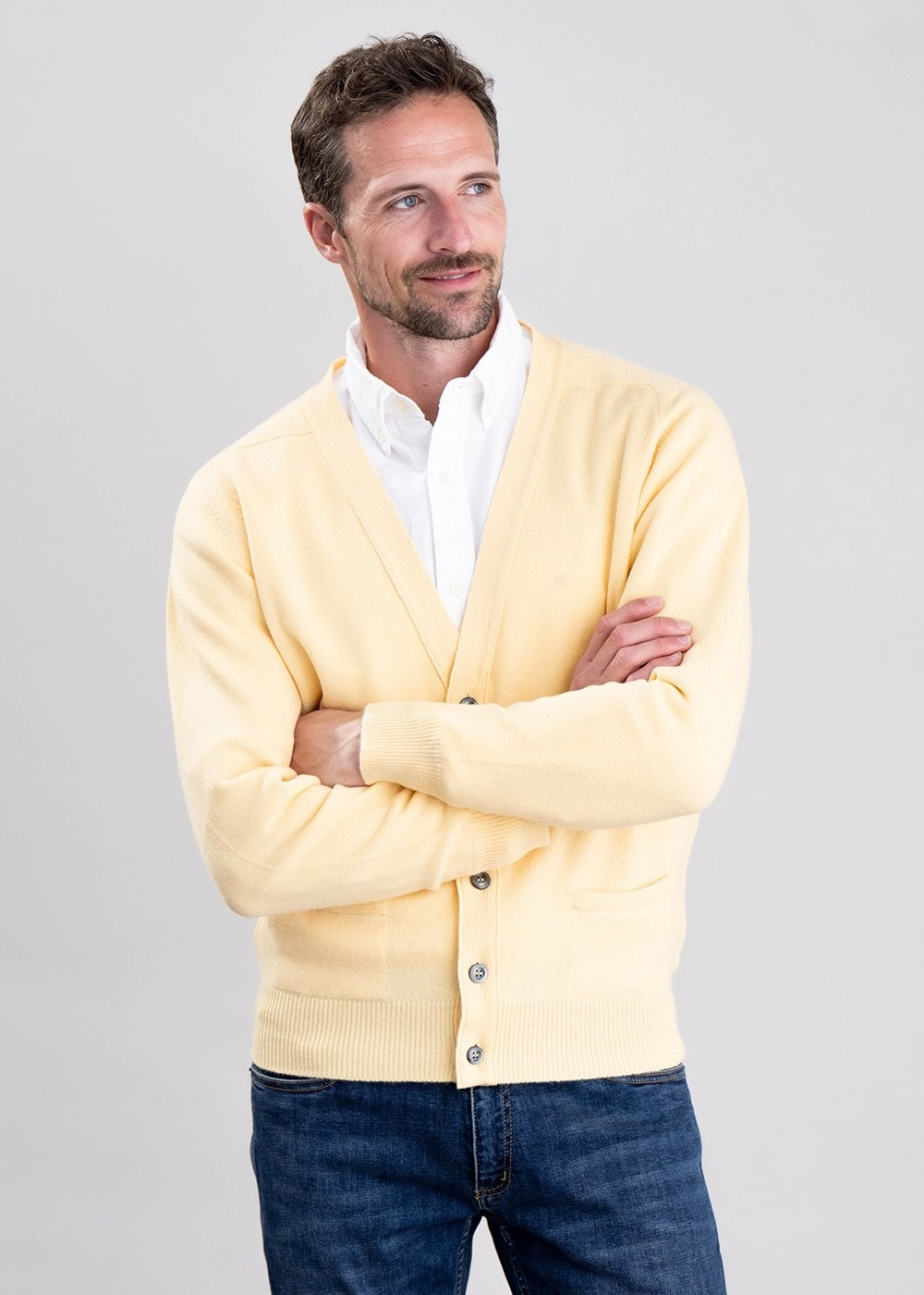 Special Price Today Leven 2 Ply Lambswool Cardigan