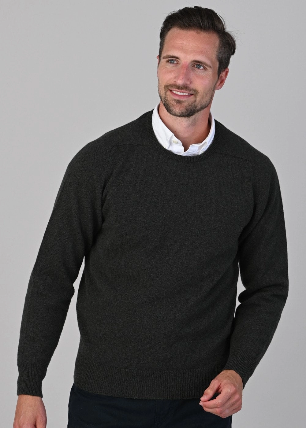 Big Hot Sale Leven 2 Ply Lambswool Crew Neck