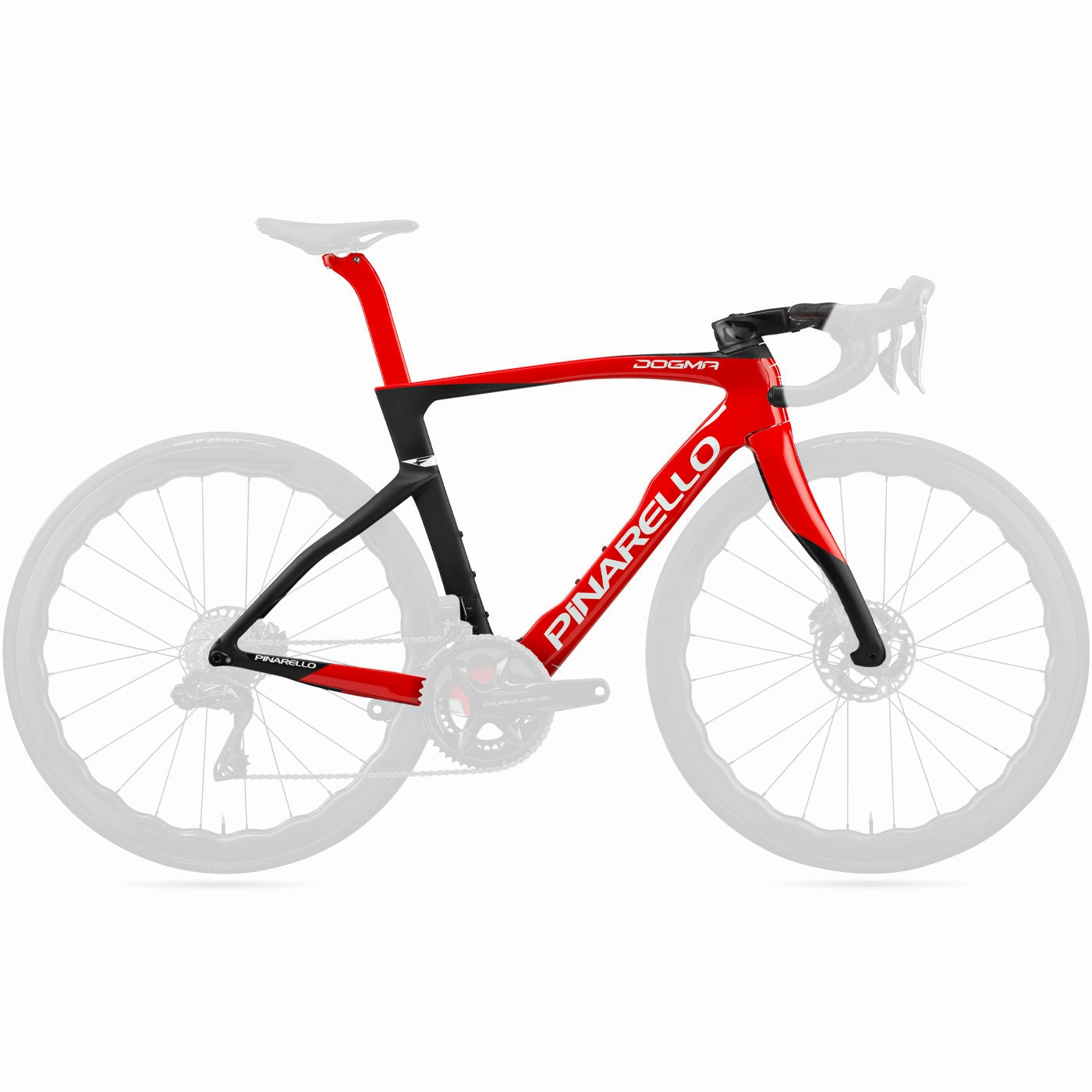 Pinarello Dogma F Disk Frame - Black Red 