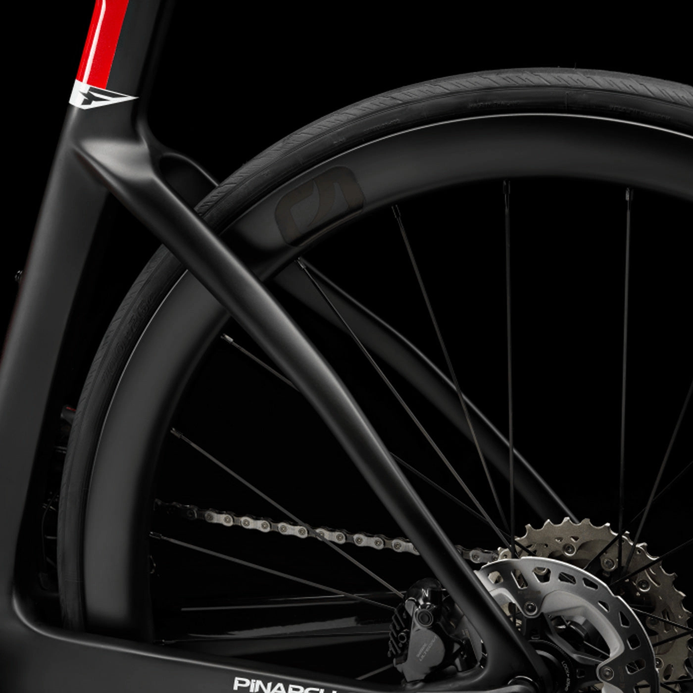 Pinarello F frameset - Black red