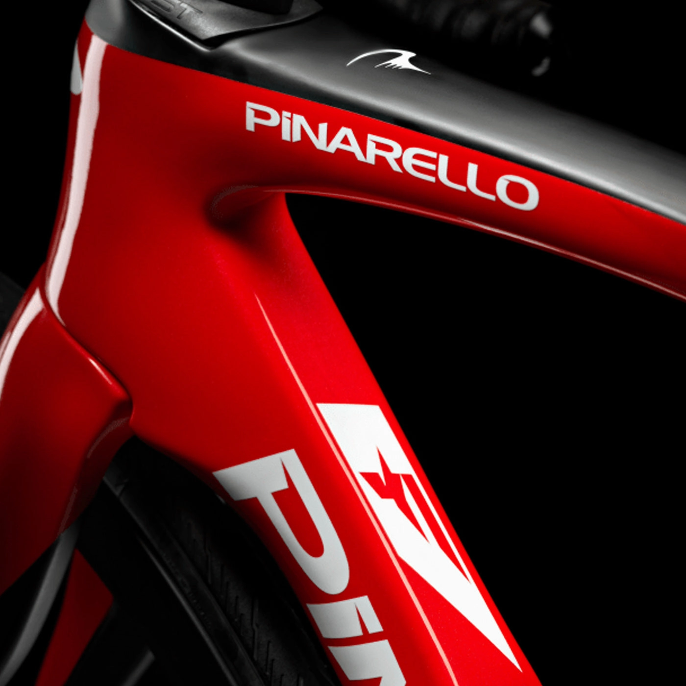 Pinarello F frameset - Black red