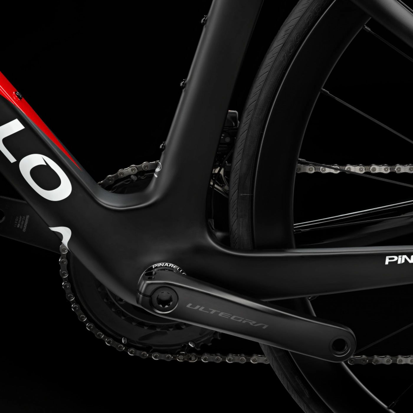 Pinarello F frameset - Black red