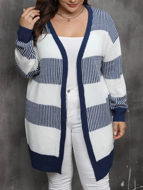 Shop Save Today Plus Size Open Front Long Sleeve Cardigan