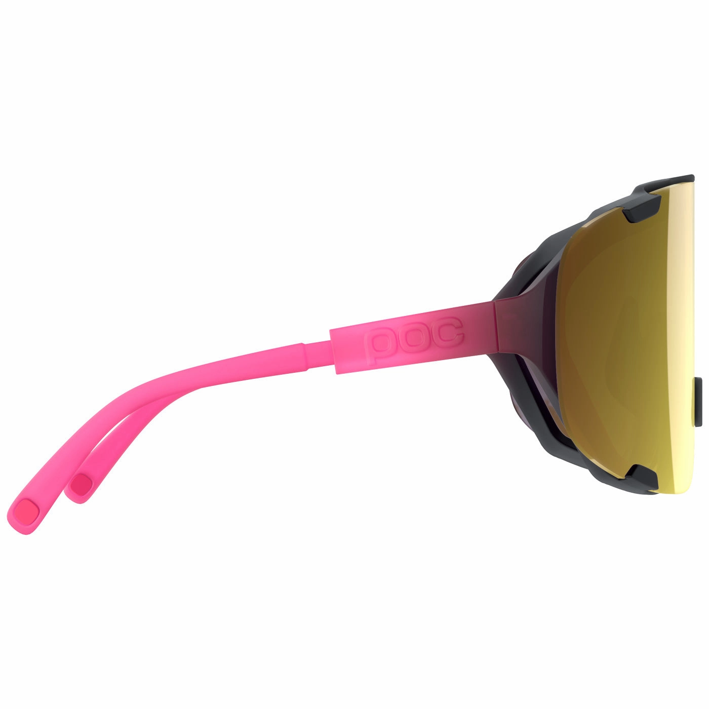 Poc Devour glasses - Fluorescent Pink Uranium Black Gold Mirror