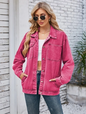 MustHave Deals Clearance Sale Now Pocketd Button Up Detachable Hooded Denim Jacket