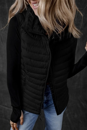 MustHave Clearance Shop Smart Save Pocketed Zip Up Vest Coat