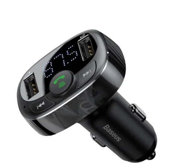 Baseus S09 Bluetooth Fm Modulator Car Charger Surprise Offer Now