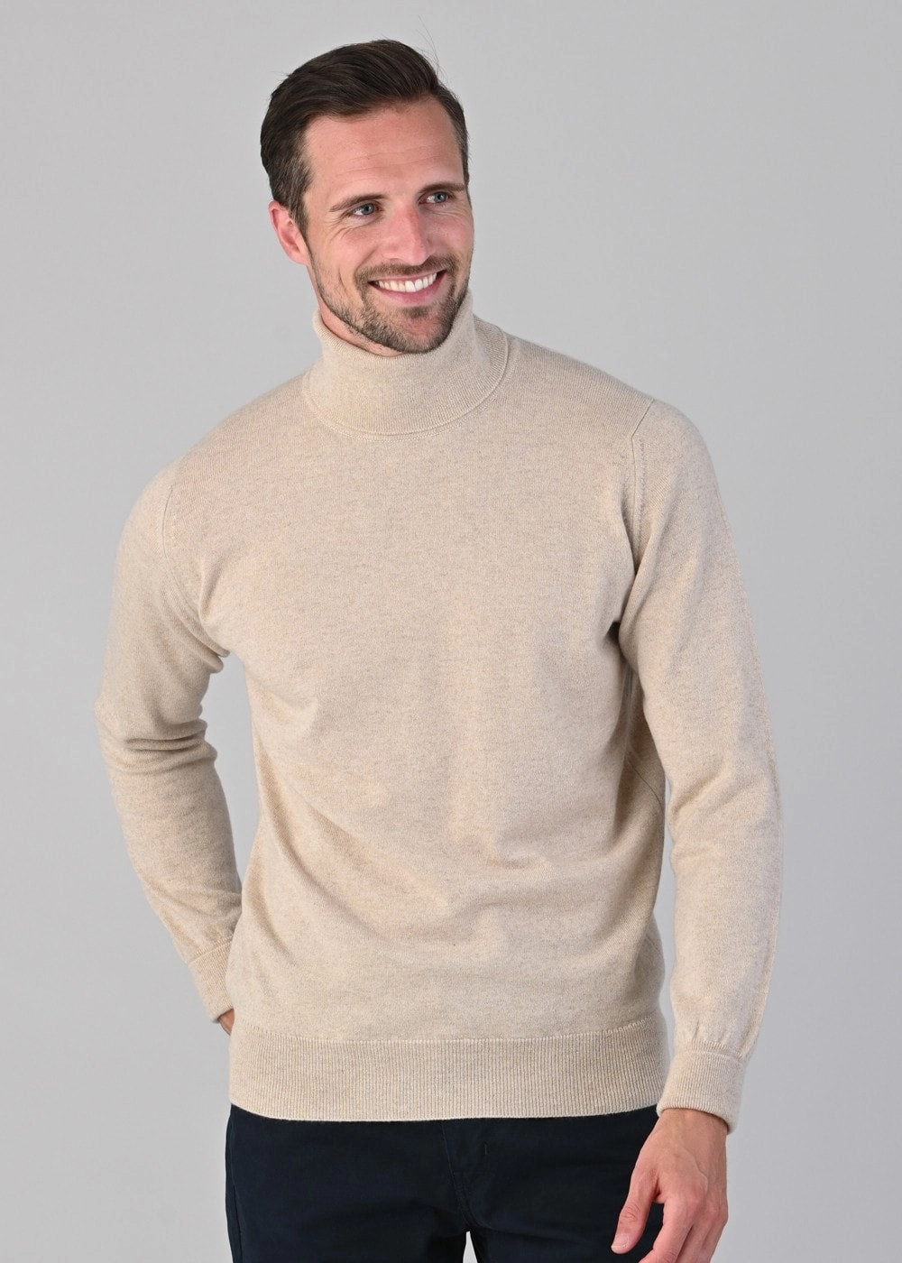Oxton 1 Ply Cashmere Roll Neck Steal Todays Offer