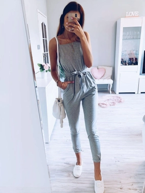 GiftWorthy Sale Exclusive Savings Event Tied Spaghetti Strap Square Neck Jumpsuit