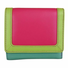 Color Block Tri-Fold Mini Wallet Shop Hot Picks
