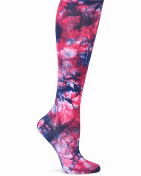 Dont Miss Big Savings Hot Pick Deal Nurse MatesCompression Sock - Navy/Magenta Tie Dye
