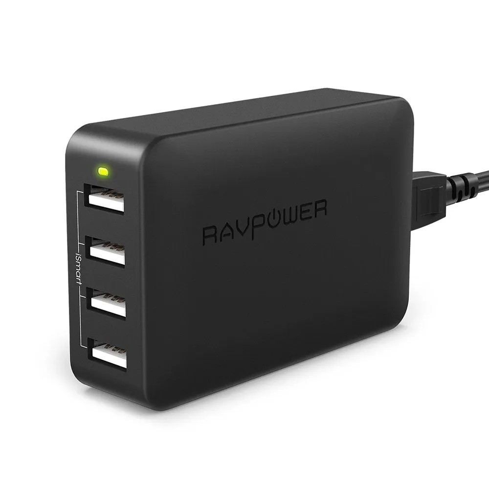 Ravpower Rp-Uc07 4-Port Usb Charger 40W 8A Multi Charge Big Savings Event