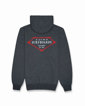 Retro Lam Classic Pullover Hoodie - Charcoal Heather Dont Miss This Offer Big Savings Event