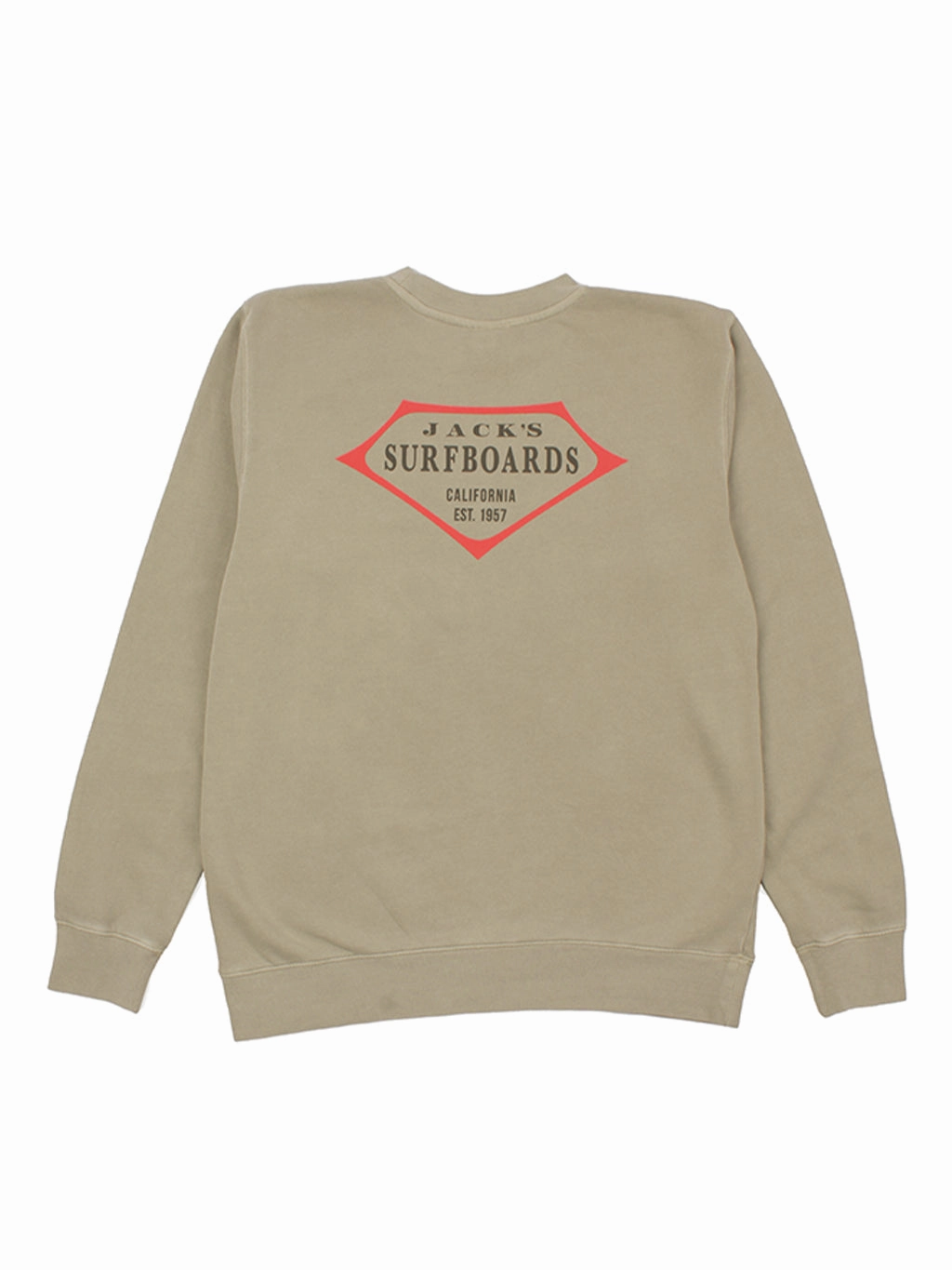 Limited Time Sale MustShop Sale Retro Lam Pigment Crewneck Sweater -  Cement