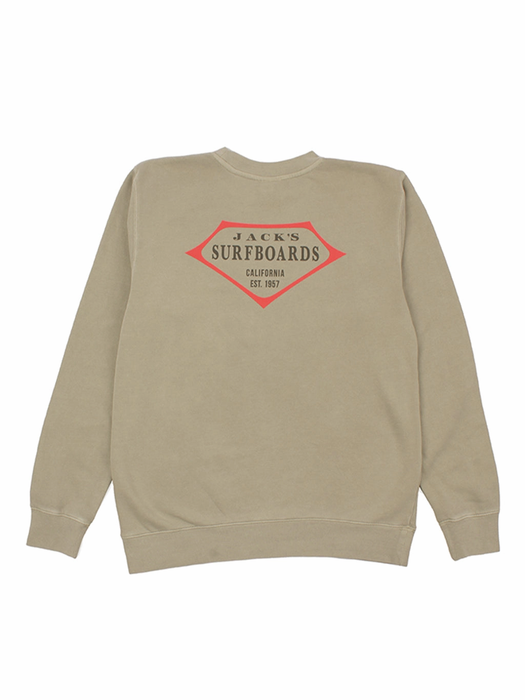 Dont Miss Hot Deals Retro Lam Pigment Crewneck Sweater -  Cement