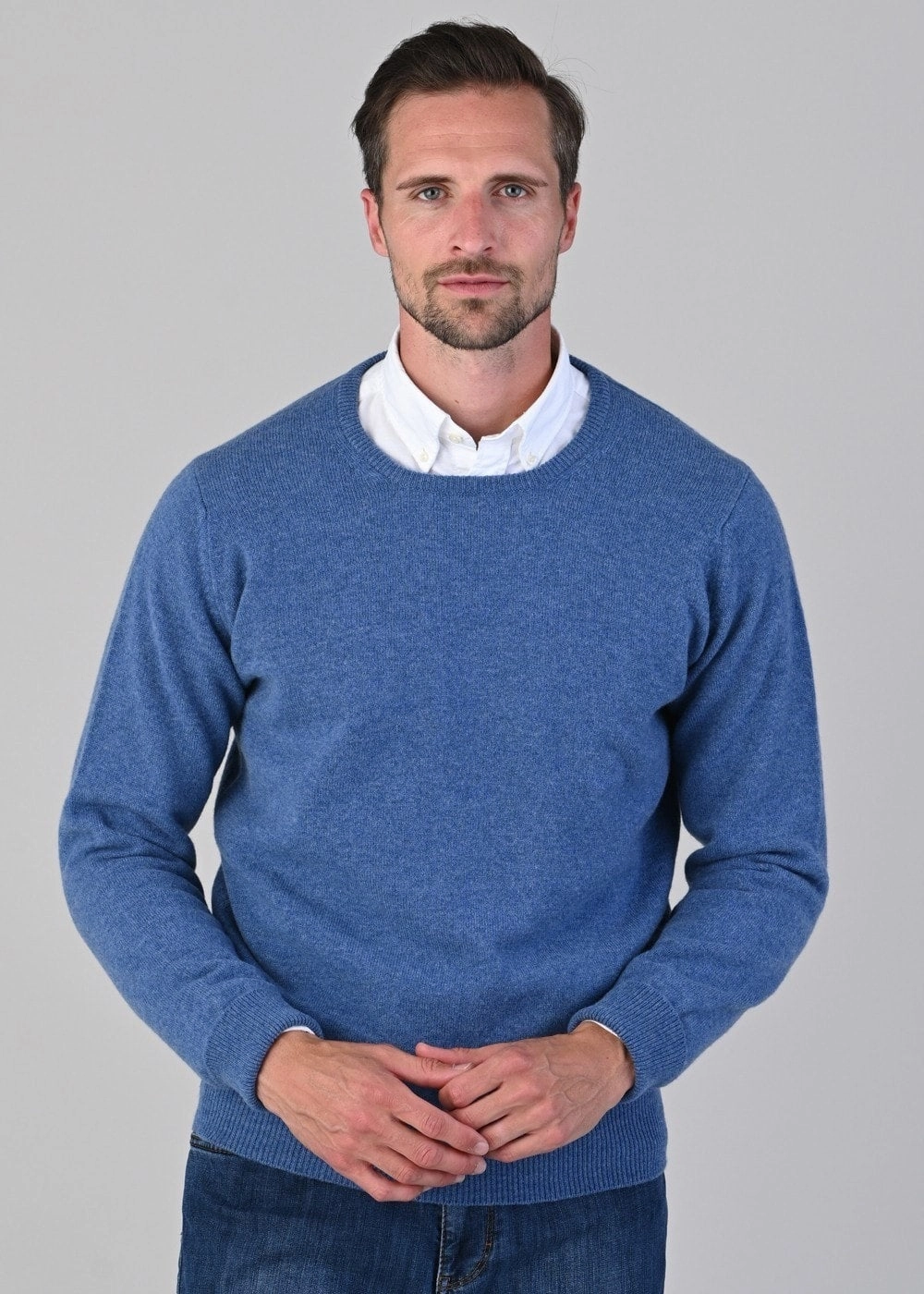 Rob 2 Ply Lambswool Crew Neck Dont Miss This Offer