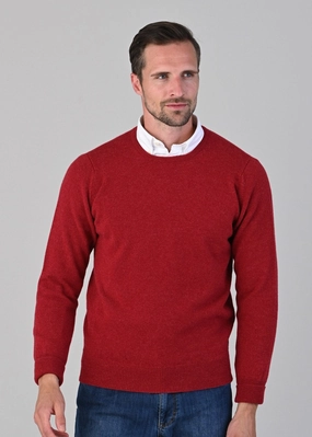 Rob 2 Ply Lambswool Crew Neck Exclusive Online Offer