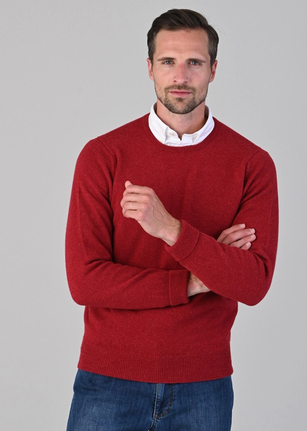 Mega Online Discount Rob 2 Ply Lambswool Crew Neck