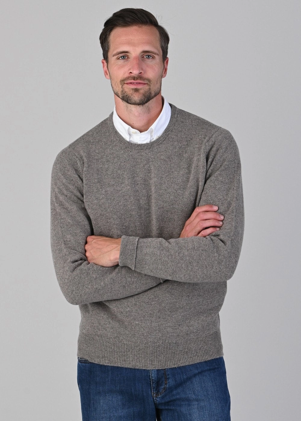 Rob 2 Ply Lambswool Crew Neck Dont Miss Out