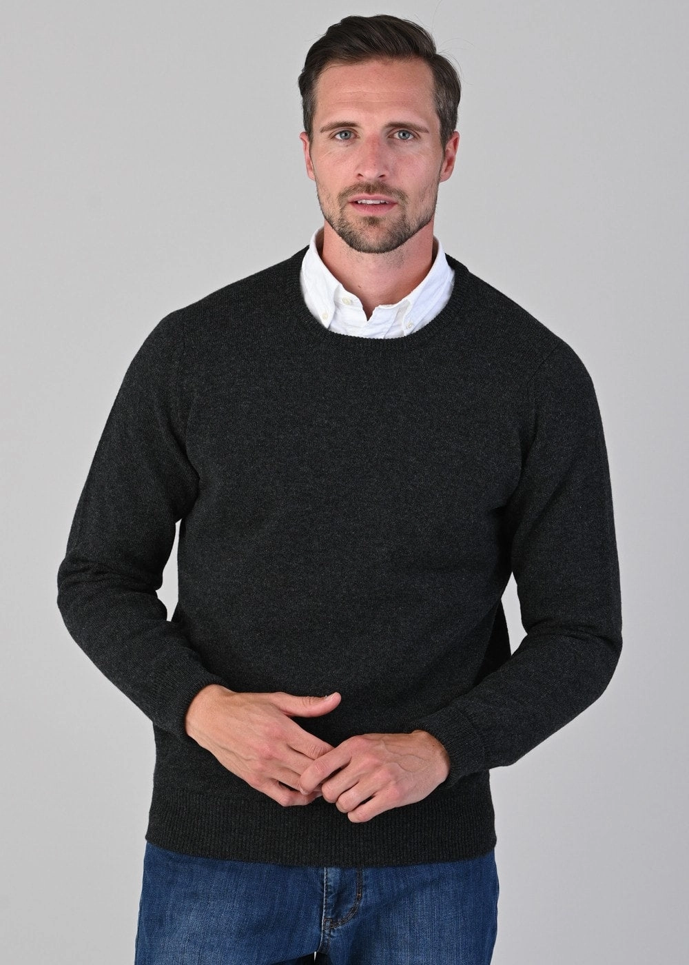Rob 2 Ply Lambswool Crew Neck Unmissable Deal Today