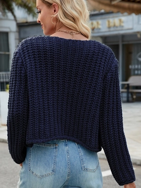 Save Today Only Shop Grab Now Round Neck Button Up Cardigan With Pockets