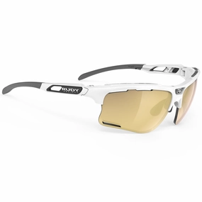Rudy Keyblade sunglasses - White Gloss Multilaser Gold