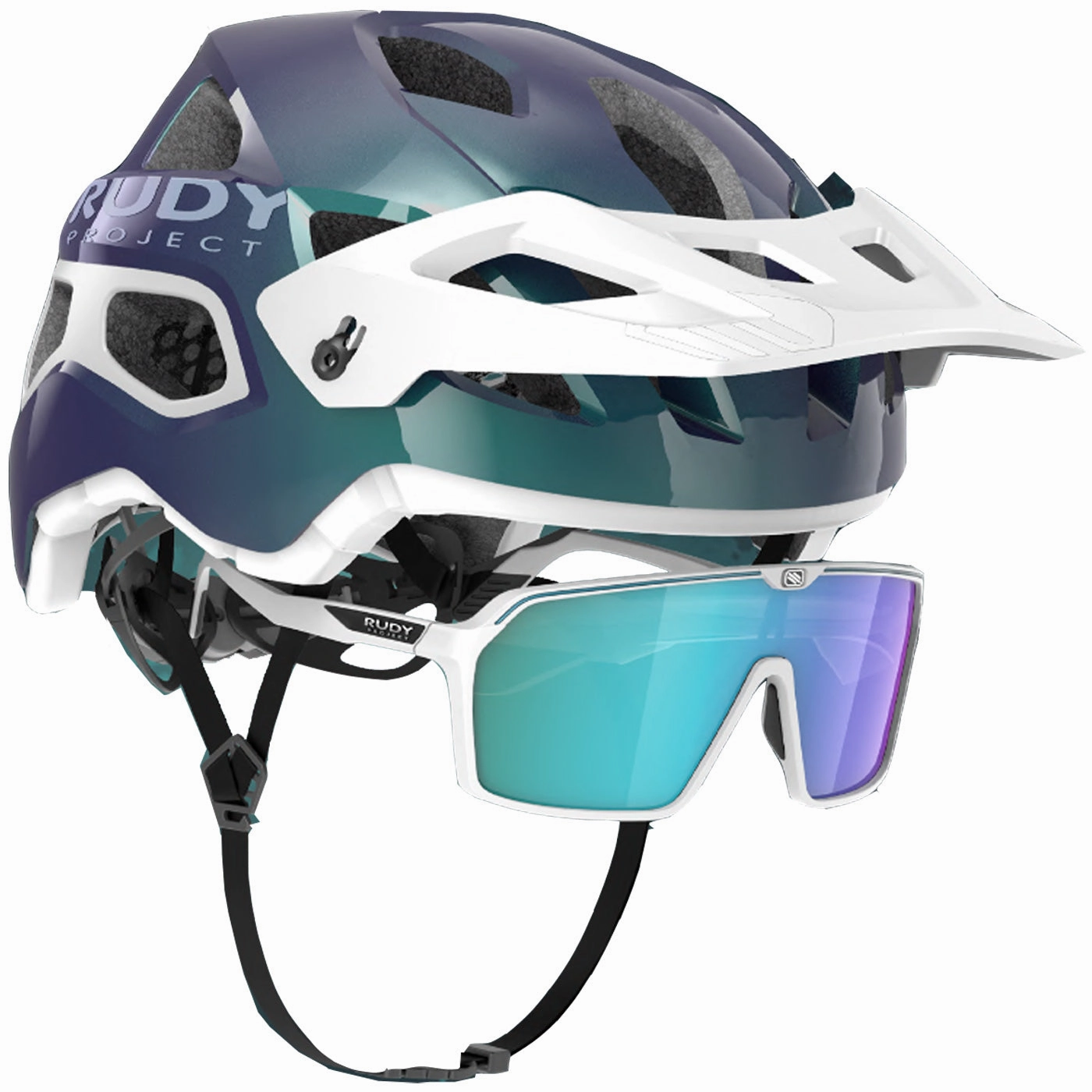 Rudy Protera  helmet   Spinshield Sunglasses kit - Iridescent