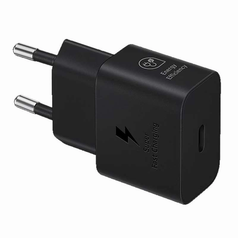 Samsung 25W Power Adapter W/O Cable Black 2Pin New Version MustShop Sale