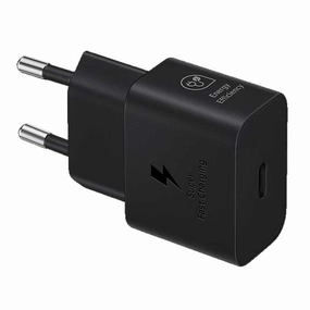 Samsung 25W Power Adapter W/O Cable Black 2Pin New Version MustShop Sale