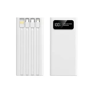 10000Mah Pd22.5W Supwer Quick Charge Powerbank With Built-In Cables Todays Steal