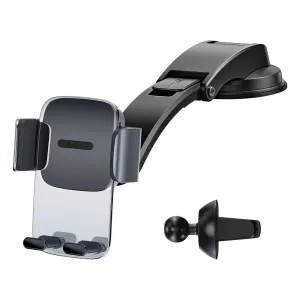 Baseus Easy Control Clamp Car Mount Holder (A Set) Black Grab It Fast Flash Deal Alert