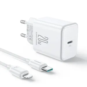 Joyroom Jr-Tcf06 Pd 20W Charger With C To L Cable 1M White Clearance Steal Today
