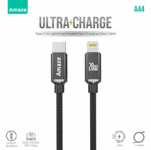 Amaze A44 Ultra Charge Type C To Lightning Cable 20W 1M Trending Offer Today