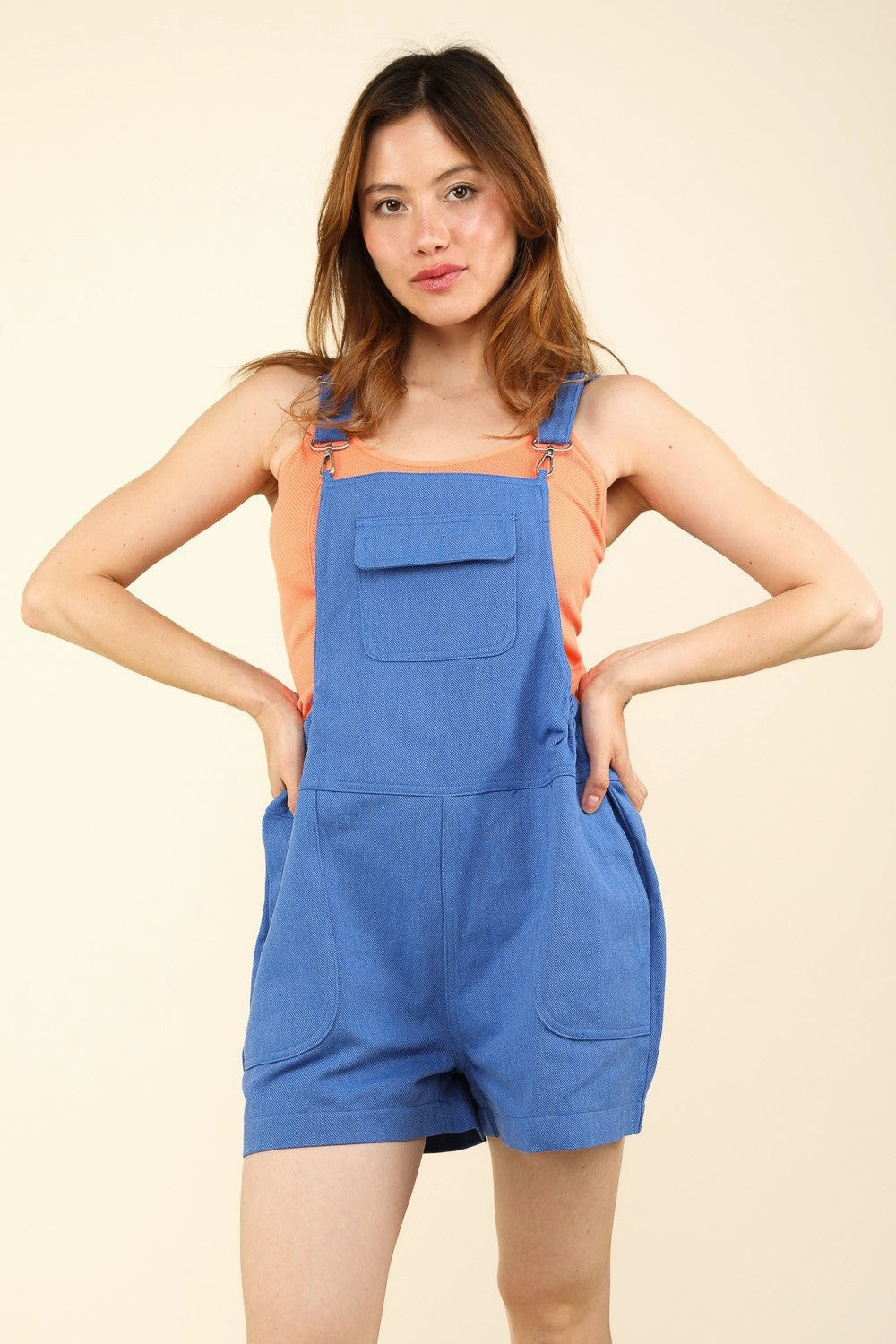 Very J Adjustable Suspender Overalls With Pockets Exclusive Deal Inside
