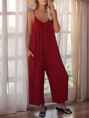 Scoop Neck Spaghetti Strap Jumpsuit Price Drop Alert Surprise Offer Now