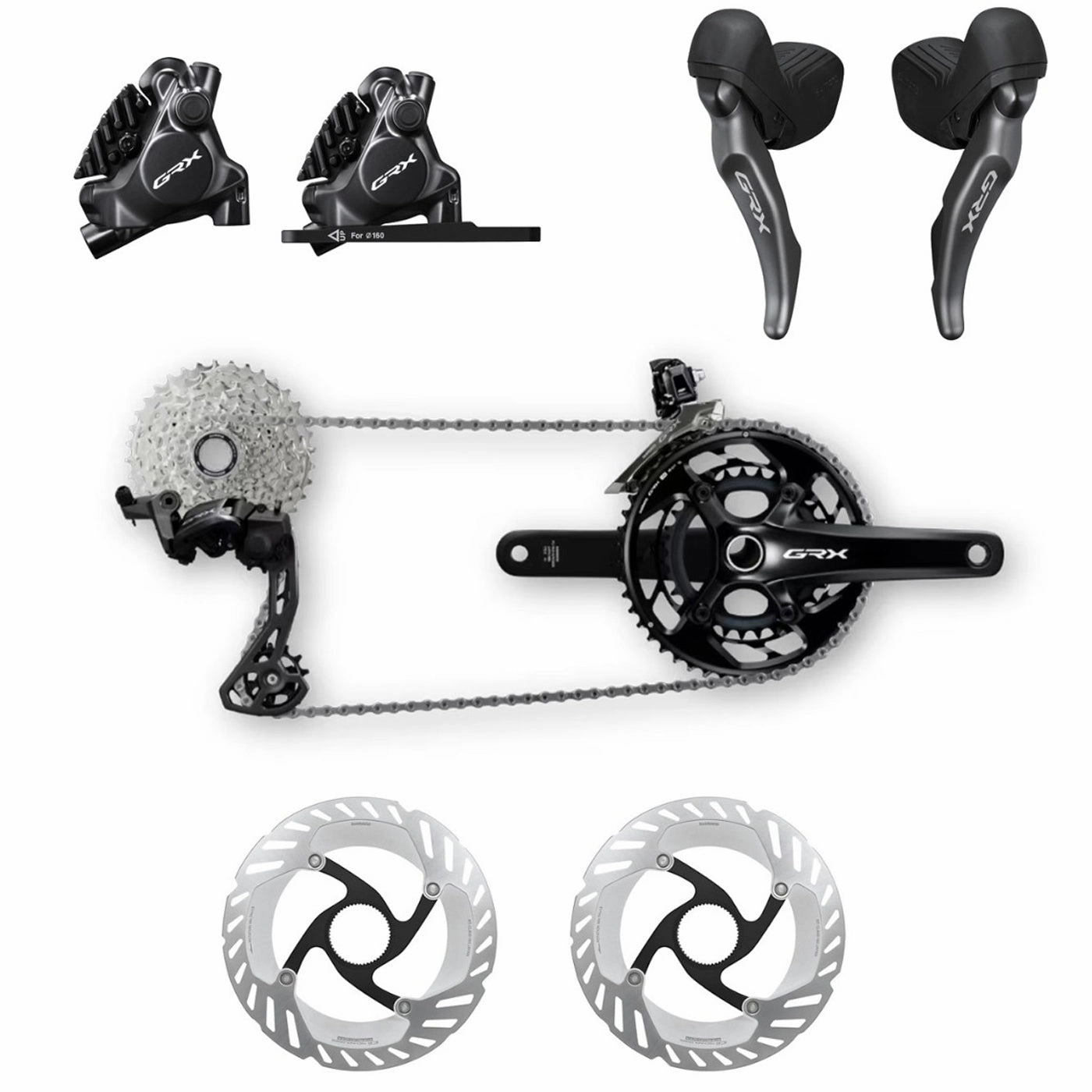 Shimano GRX RX820 12V 11/34T groupset - 48/31 D
