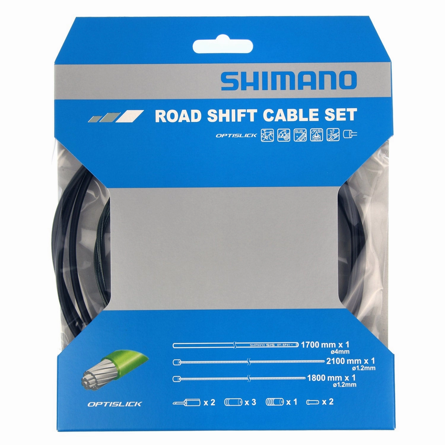 Shimano Optislik Road bike Gear Wire Kit - Black