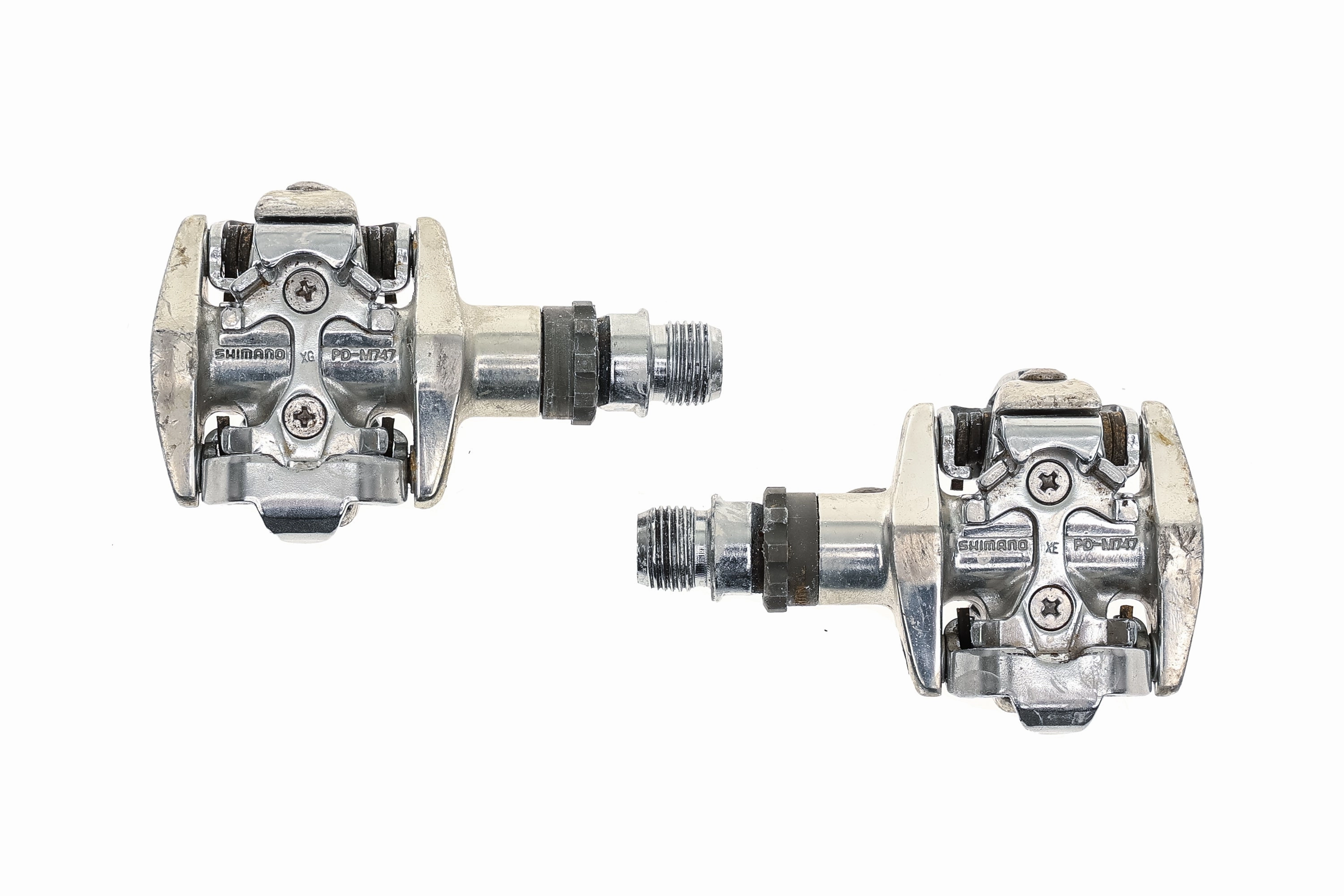 Shimano PD-m747 Clipless Silver Aliminum