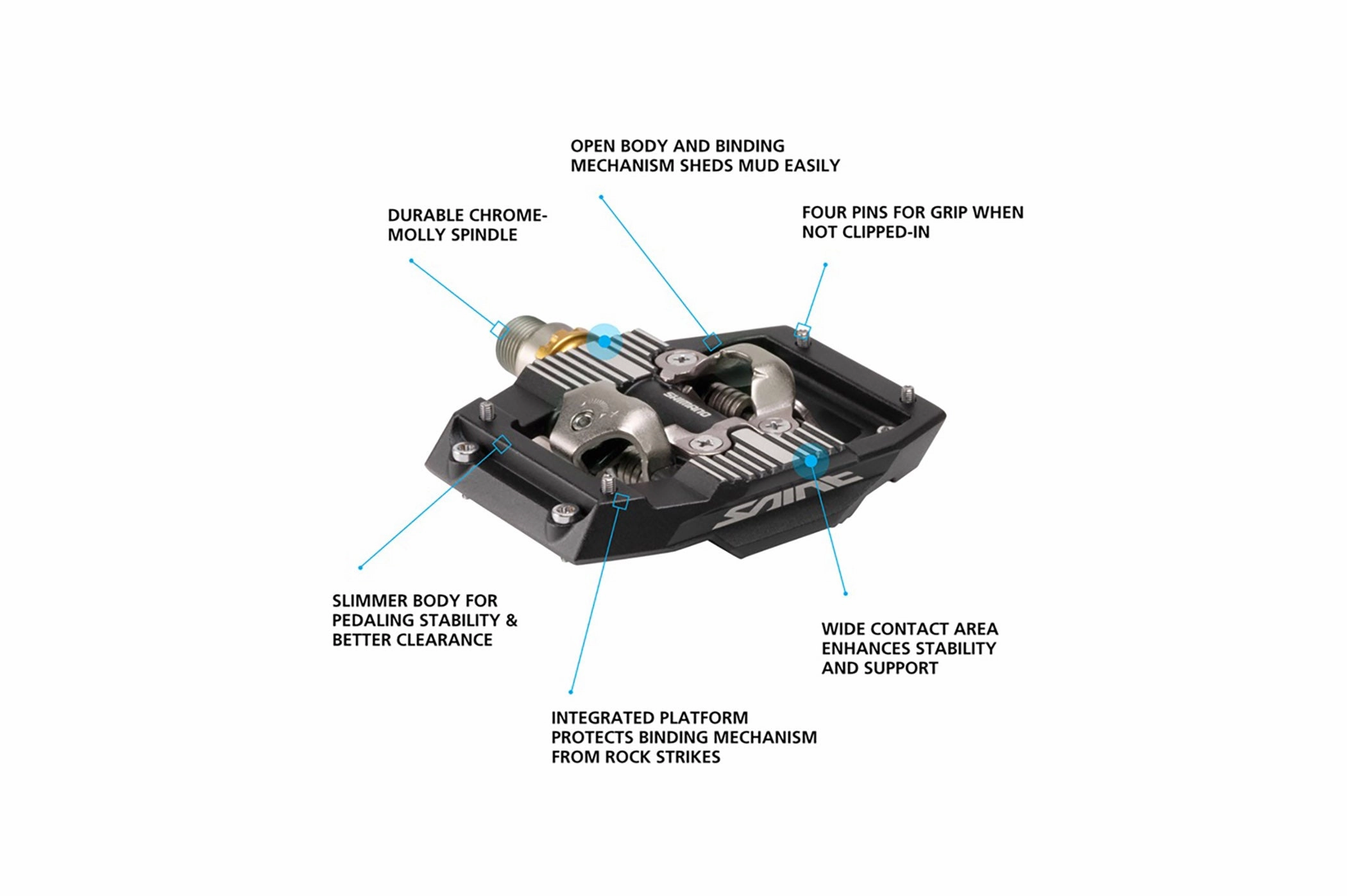 Shimano Saint M821 Pedals Clipless